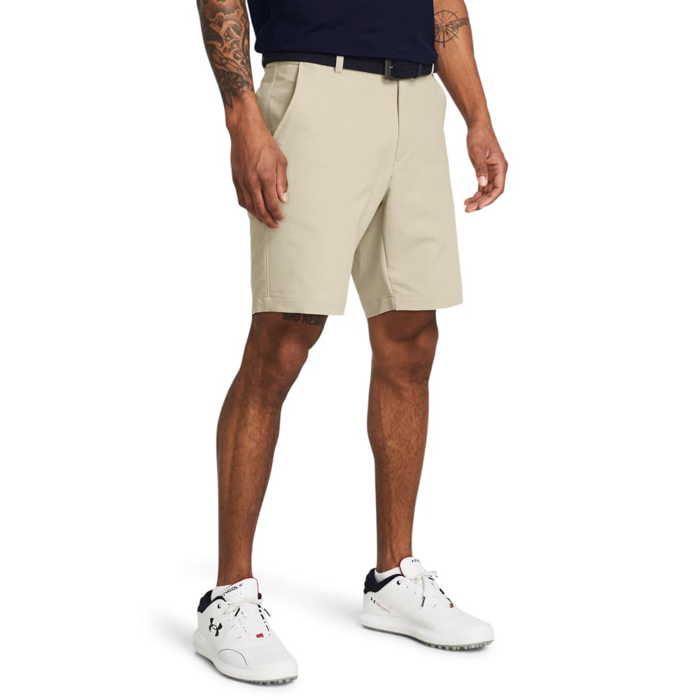 Under Armour Men's Matchplay Tapered Golf Shorts - 28 Regular - (289) Khaki Base / / Khaki Base