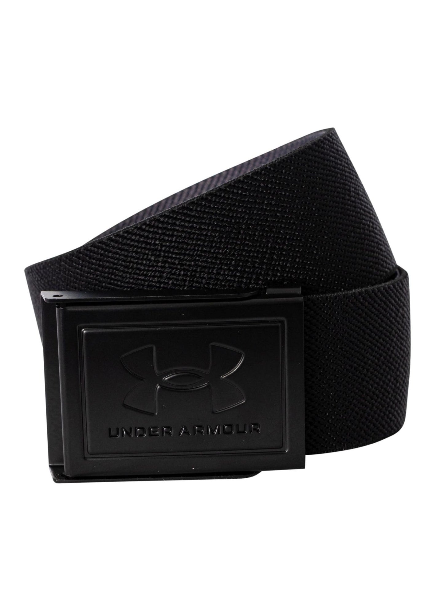 Under Armour Men's Stretch Webbing Belt - One Size Fits Most - (001) Black / Castlerock / White