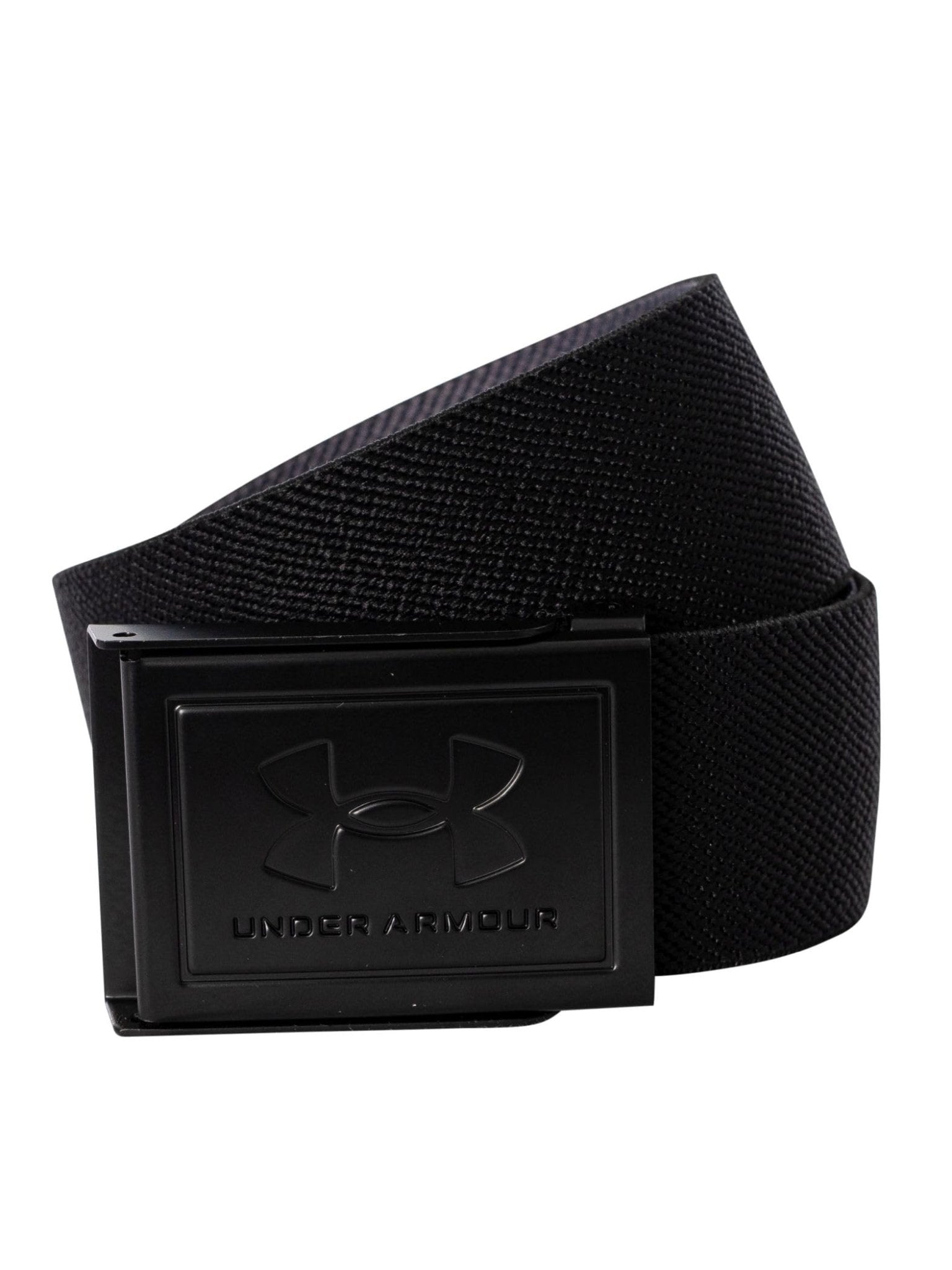 Under Armour Men's Stretch Webbing Belt - One Size Fits Most - (001) Black / Castlerock / White