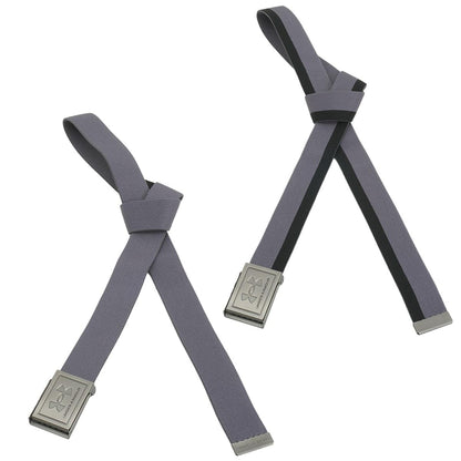 Under Armour Men's Stretch Webbing Belt - One Size Fits Most - (025) Castlerock / Black / Black