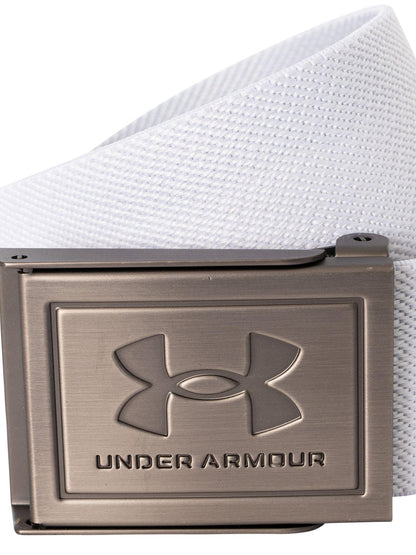 Under Armour Men's Stretch Webbing Belt - One Size Fits Most - (410) Midnight Navy / Khaki Base / Castlerock
