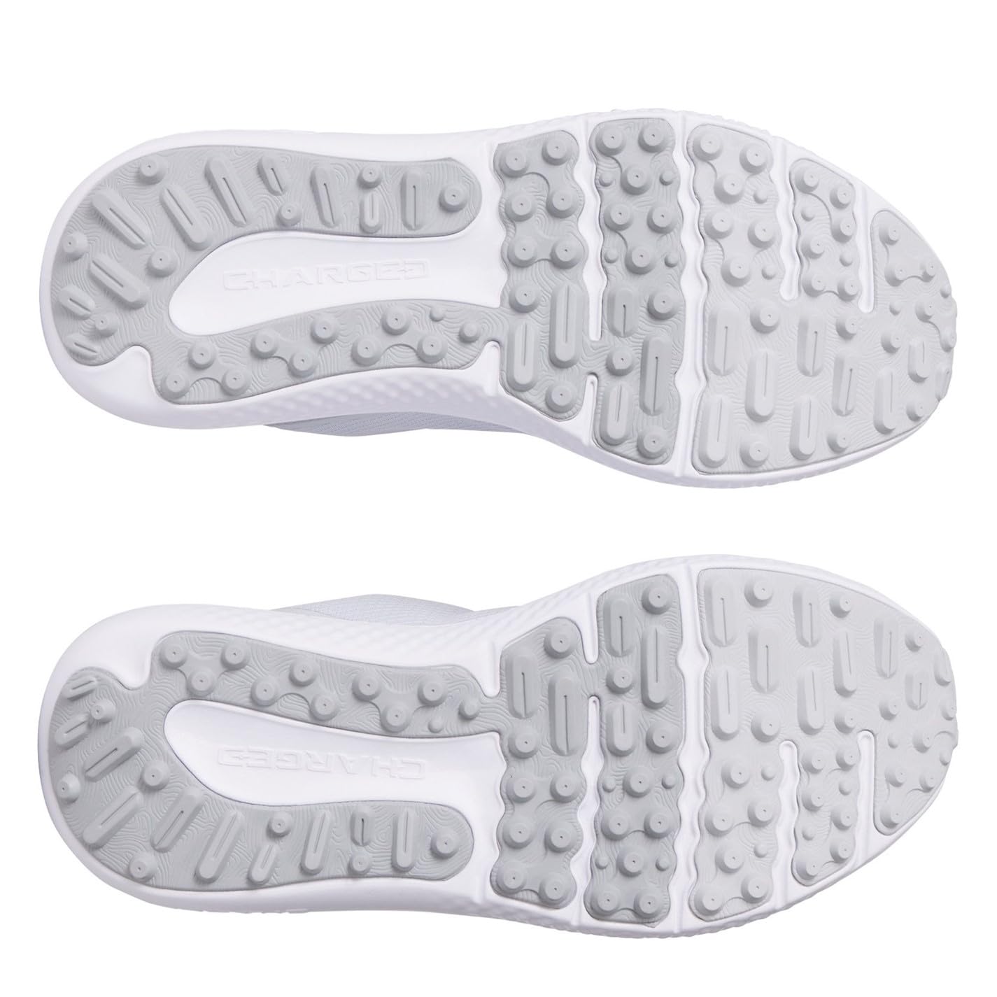 Under Armour Men's Surge Golf Cleat Sneaker - 9 - (014) Halo Gray/Halo Gray/Metallic Silver