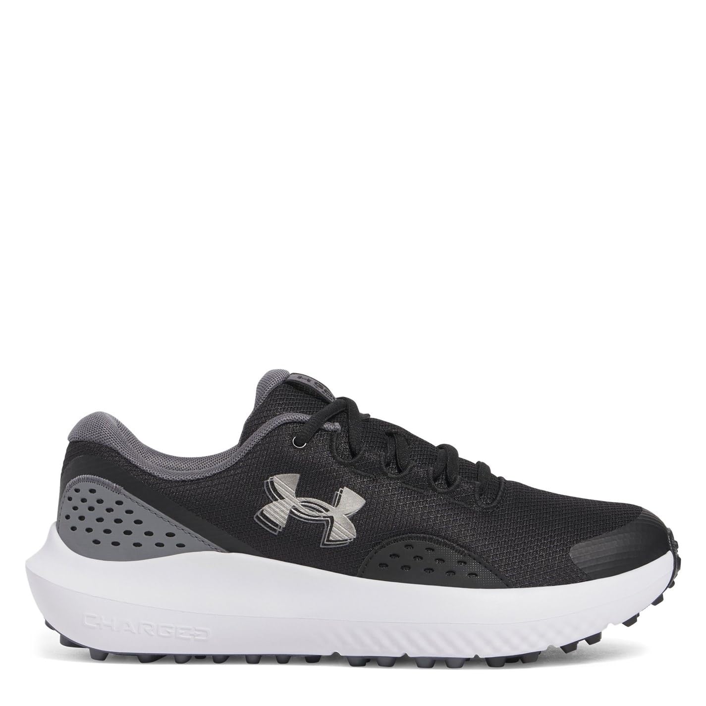 Under Armour Men's Surge Golf Cleat Sneaker - 9 - (014) Halo Gray/Halo Gray/Metallic Silver