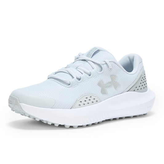 Under Armour Men's Surge Golf Cleat Sneaker - 9 - (014) Halo Gray/Halo Gray/Metallic Silver