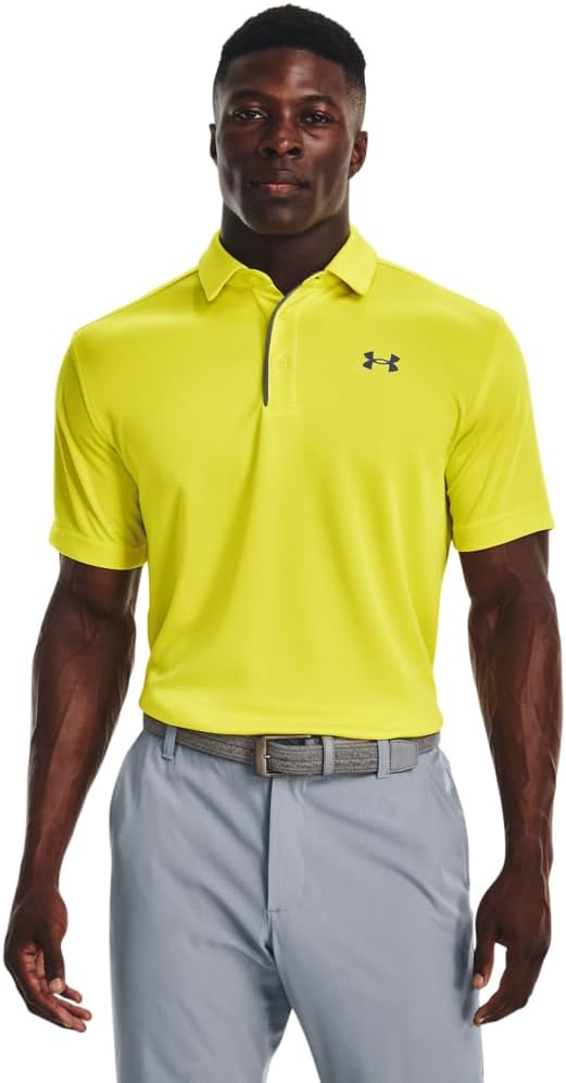 Under Armour Men's Tech Golf Polo - 3X - Large - (522) Galaxy Purple / / Pitch Gray
