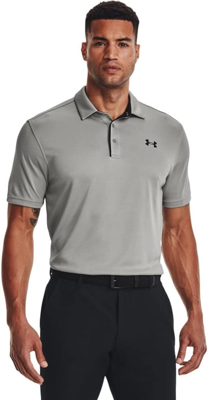Under Armour Men's Tech Golf Polo - 3X - Large - (558) Tin / Black / Black