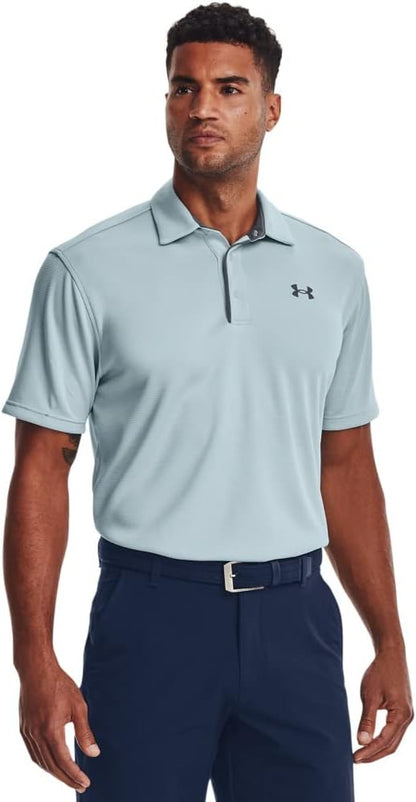 Under Armour Men's Tech Golf Polo - 4X - Large - Breaker Blue (478)/Pitch Gray