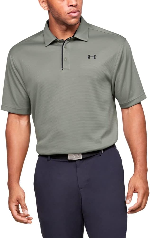 Under Armour Men's Tech Golf Polo - 4X - Large - Gravity Green (389)/Black