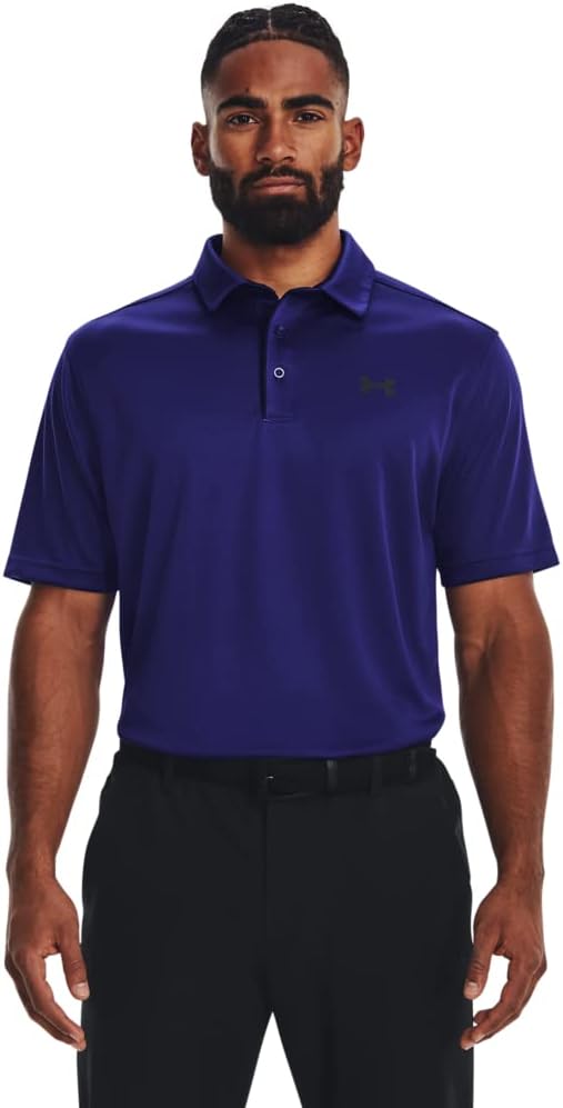 Under Armour Men's Tech Golf Polo - Large Tall - (468) Sonar Blue / / Black