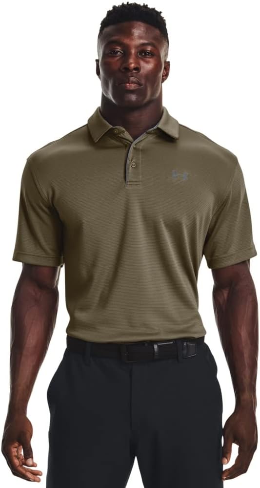 Under Armour Men's Tech Golf Polo - Medium - Tent (362)/Pitch Gray