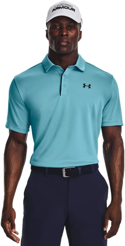 Under Armour Men's Tech Golf Polo - X - Large - (433) Glacier Blue / / Black