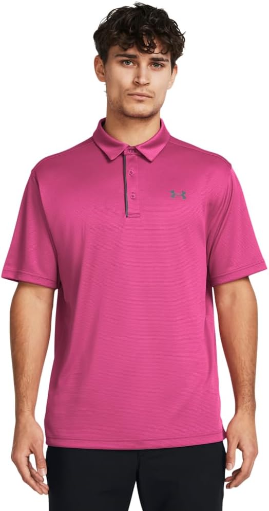 Under Armour Men's Tech Golf Polo - X - Large - (686) Astro Pink / / Pitch Gray