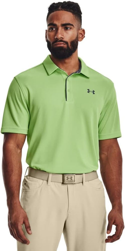 Under Armour Men's Tech Golf Polo - X - Small - (334) Key Lime / Pitch Gray / Pitch Gray