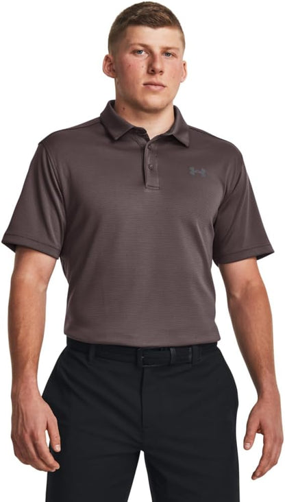Under Armour Men's Tech Golf Polo - XX - Large Tall - (057) Ash Taupe / / Pitch Gray