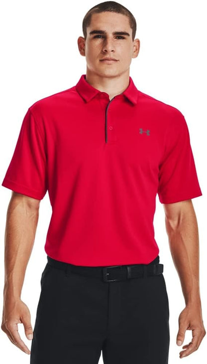 Under Armour Men's Tech Golf Polo - XX - Large - Red (600)/Graphite