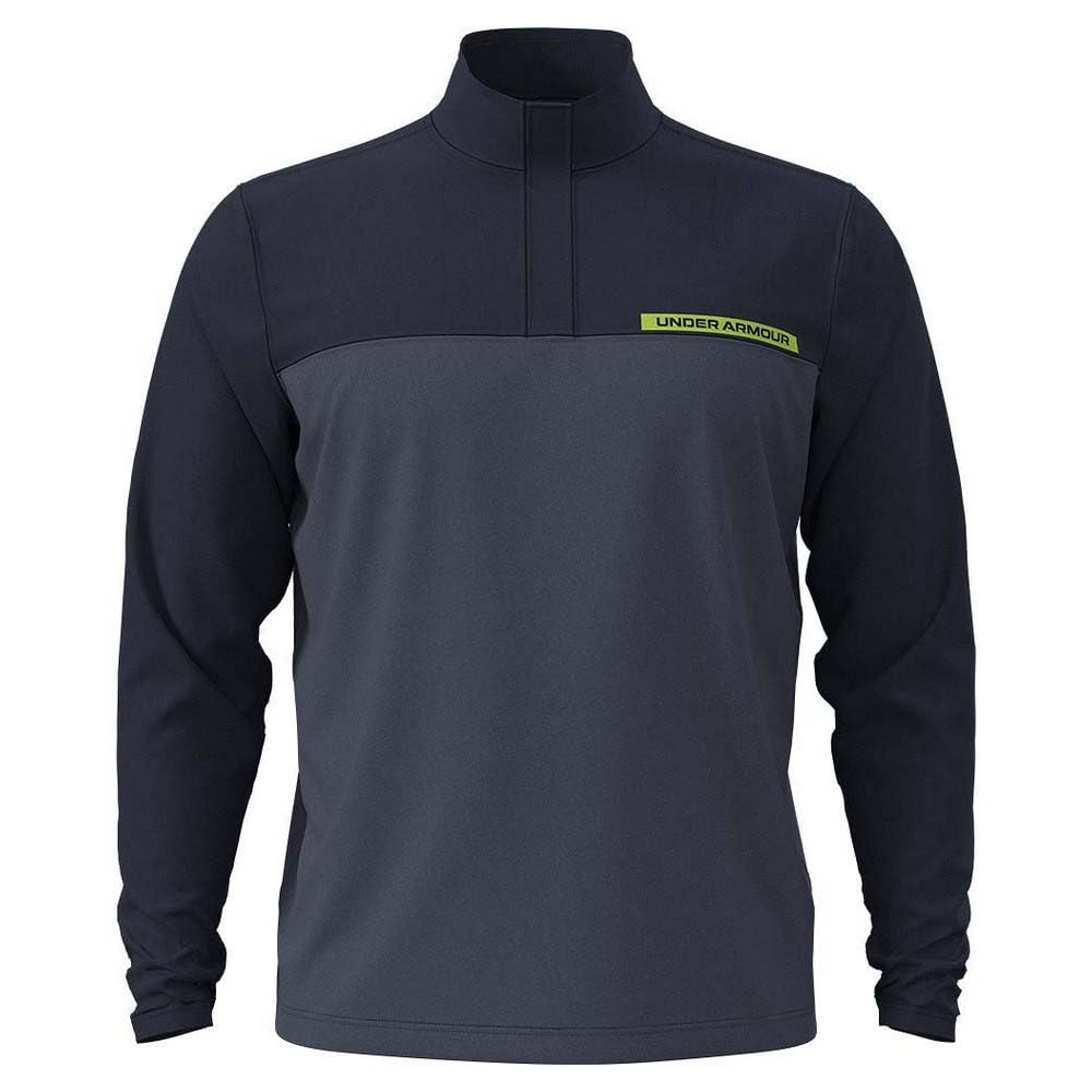 Under Armour Men's Tee 2 Green 1/4 Zip - X - Large - (411) Midnight Navy / Downpour Gray / Cyber Green