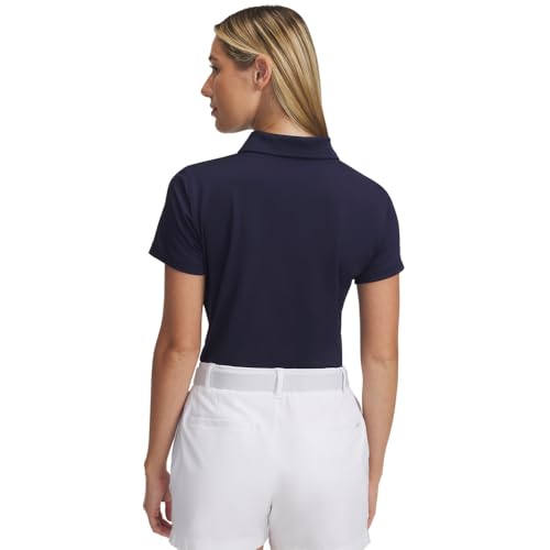 Under Armour Women's Active Short Sleeve Polo - Large - (100) White / / Halo Gray