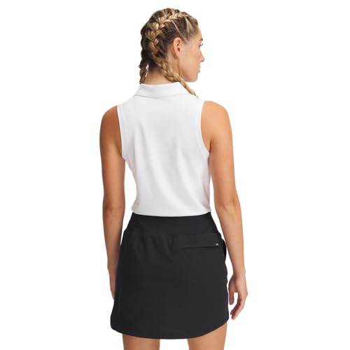 Under Armour Women's Active Sleeveless Polo - X - Large - (001) Black / / White