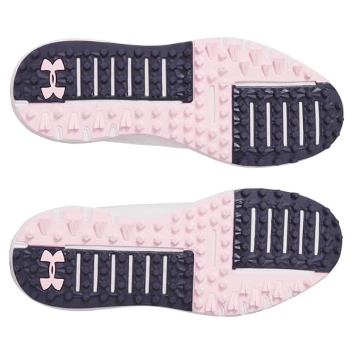 Under Armour Women's Drive Fade Spikeless Sneaker - 8.5 - (101) White/Prime Pink/Midnight Navy