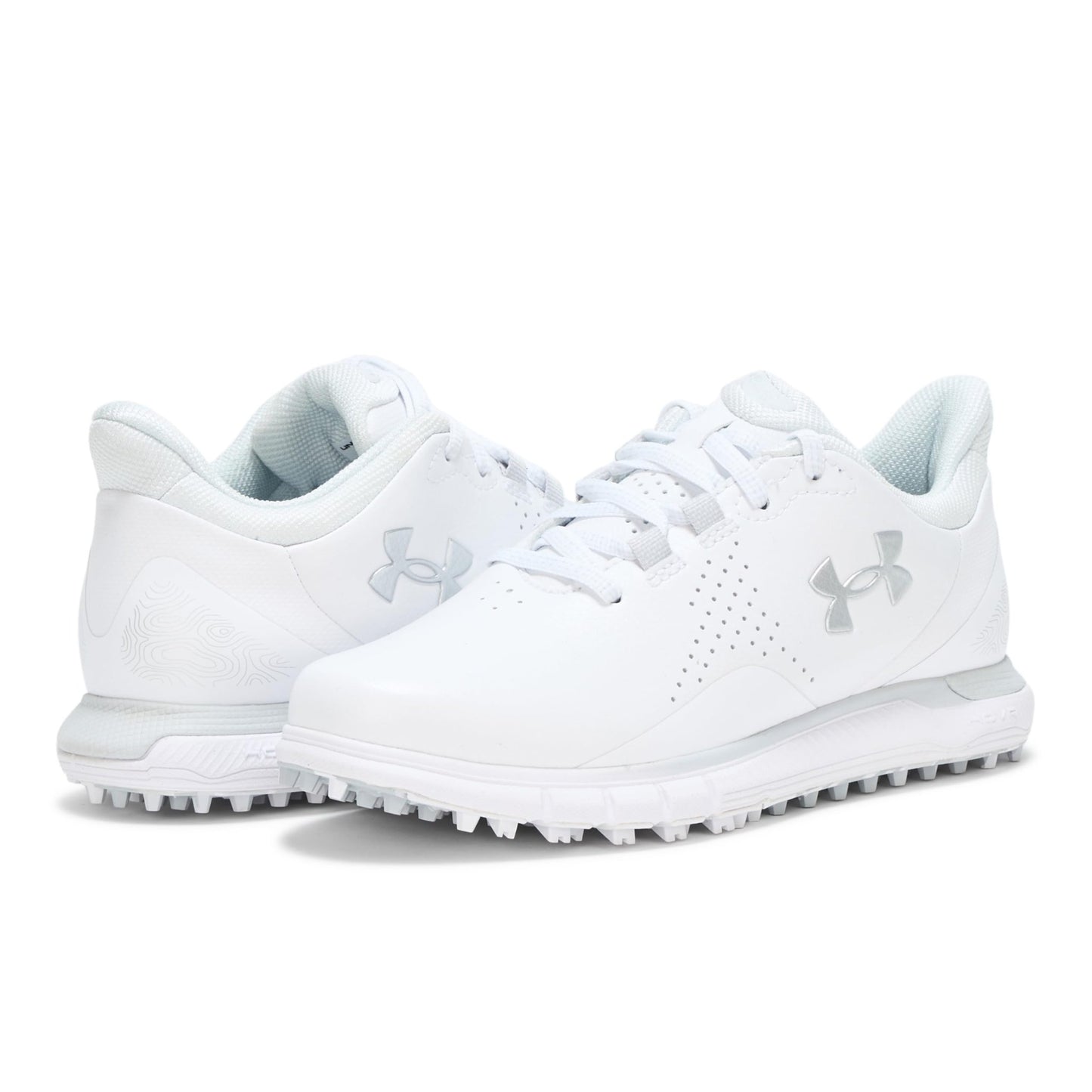 Under Armour Women's Drive Fade Spikeless Sneaker - 8.5 - (101) White/Prime Pink/Midnight Navy