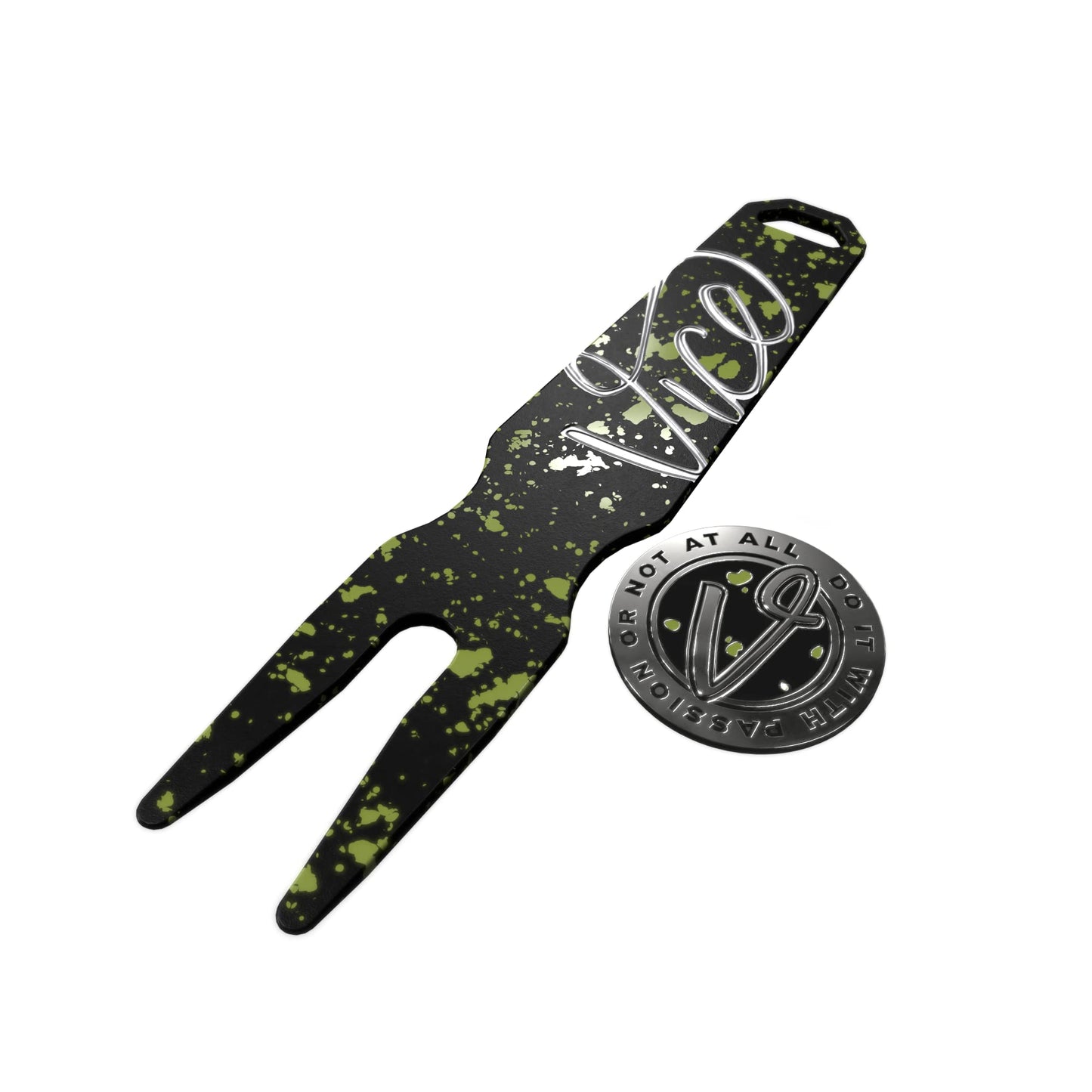 VICE Golf Gator Divot Tool + Ball Marker Set - Drip Lime - 