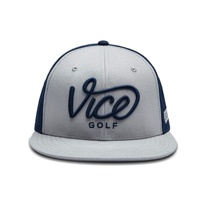 Vice Golf Squad Cap - Medium - Navy/Grey