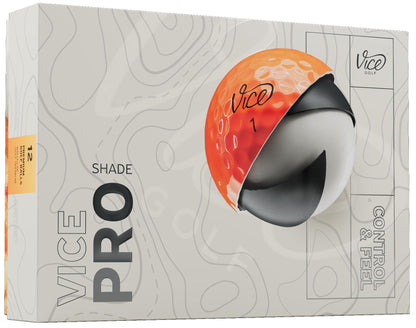 Vice Pro Golf Balls - Red/Orange Shade - 
