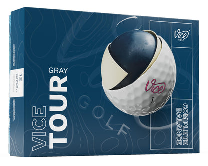 Vice Tour Golf Balls - Gray - Generation 3