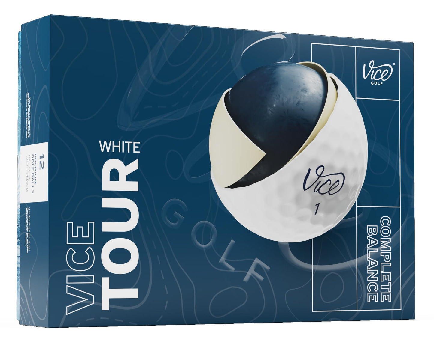 Vice Tour Golf Balls - White - Generation 3