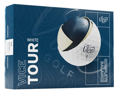 Vice Tour Golf Balls - White - Generation 3