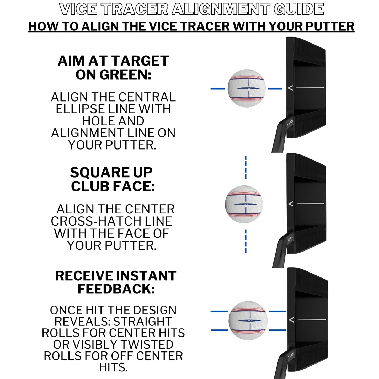 Vice Tracer Golf Balls - Vice