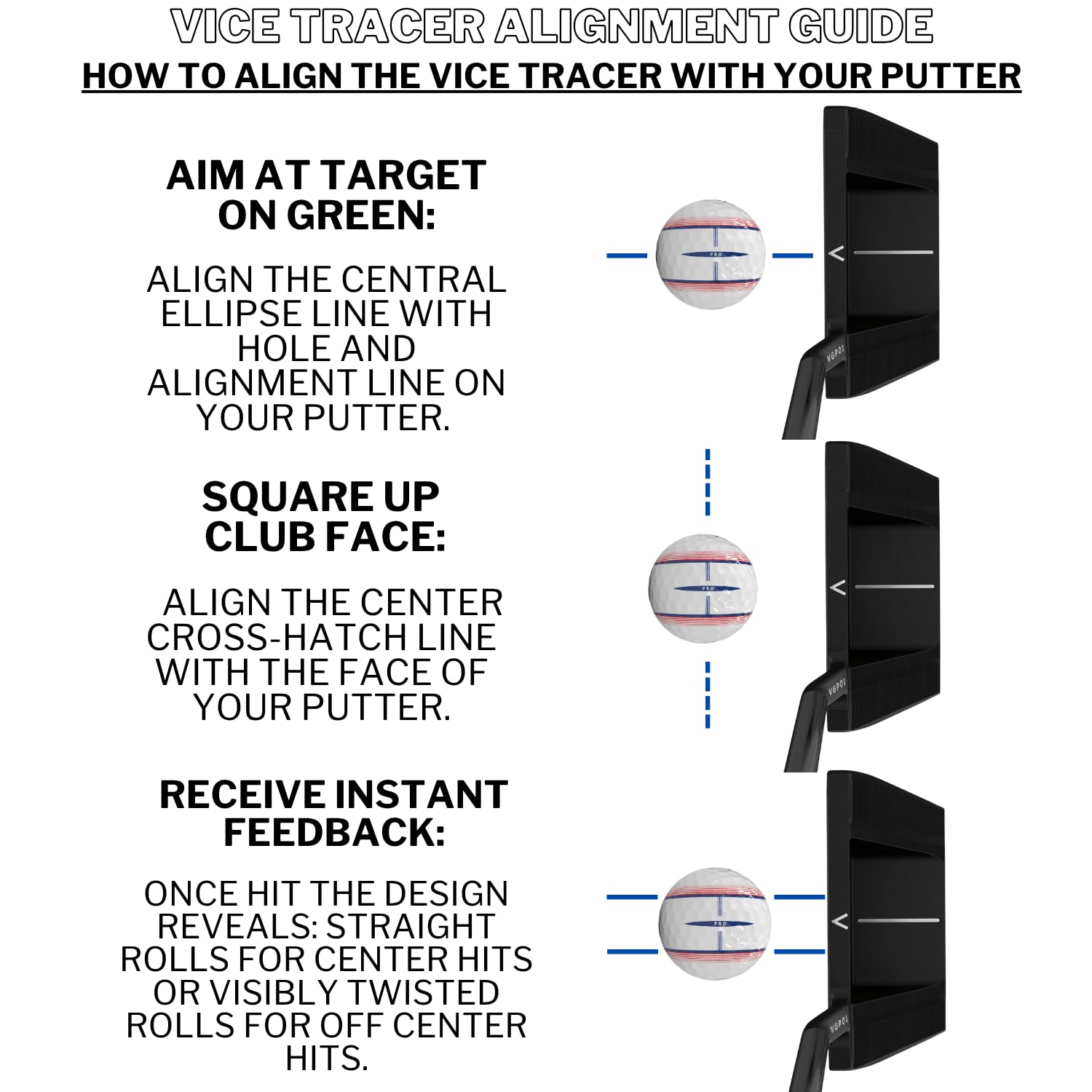 Vice Tracer Golf Balls - Vice