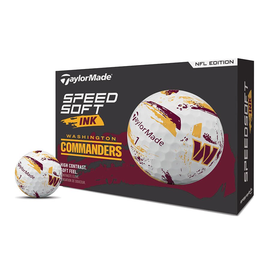 Washington Commanders SpeedSoft Ink Golf Balls - TaylorMade Team