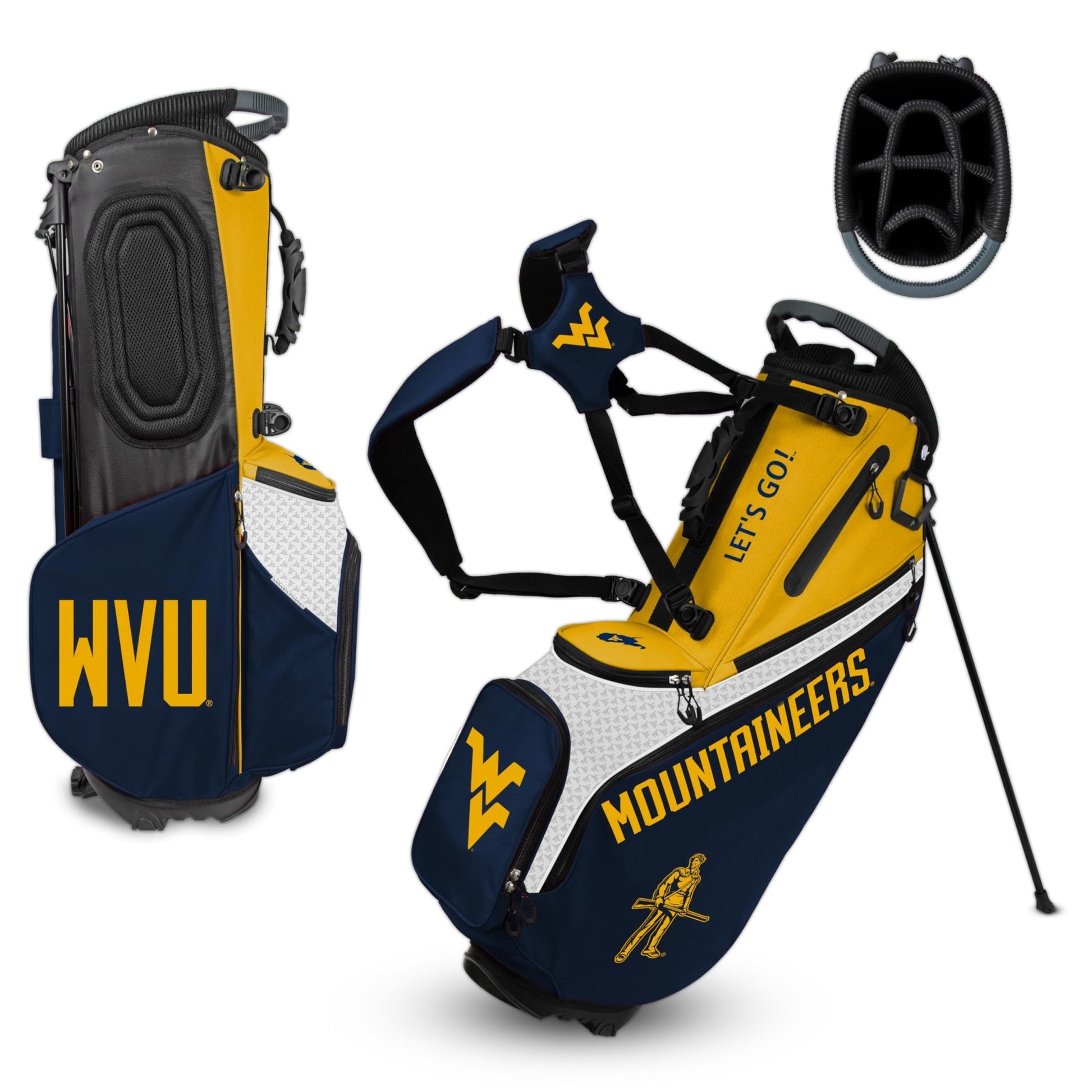 West Virginia Back Nine Stand Bag NCAA |Team Effort - Team Effort