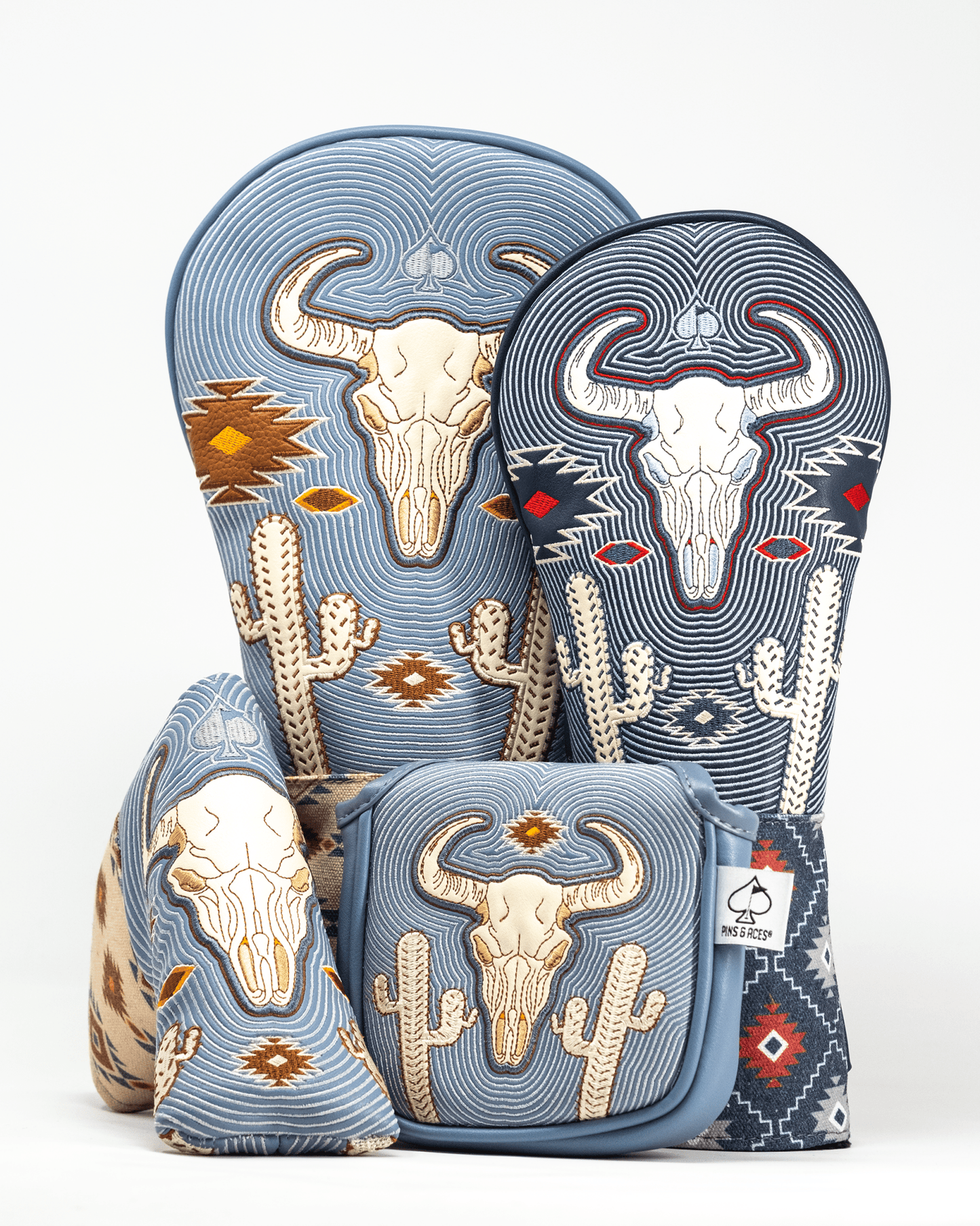 Western Aesthetic - Mallet Putter Cover - Pins and Aces