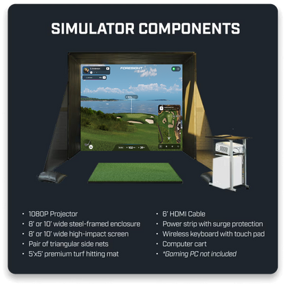 Bushnell Golf Launch Pro Simulator Bundle
