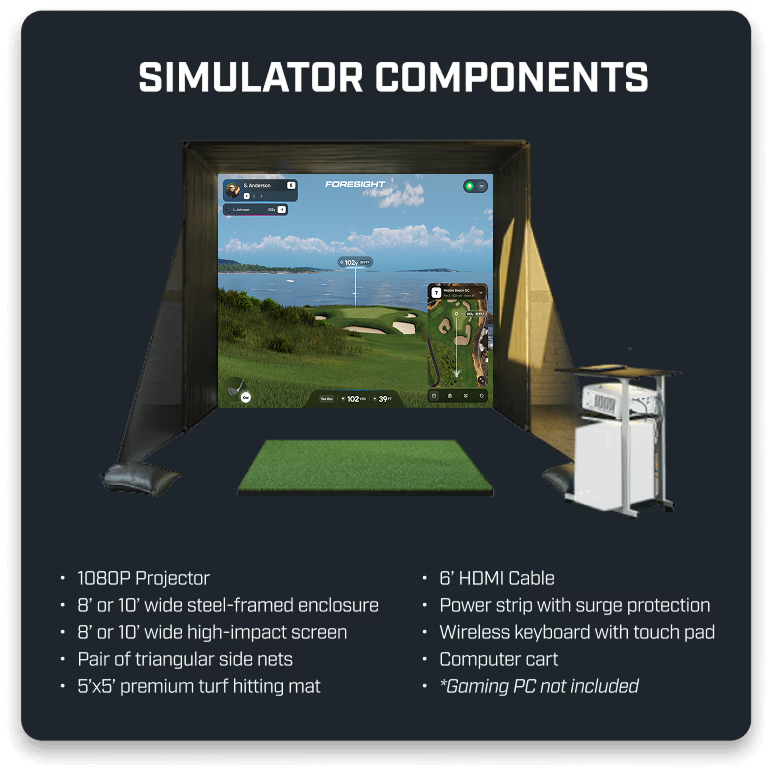 Bushnell Golf Launch Pro i Simulator Bundle