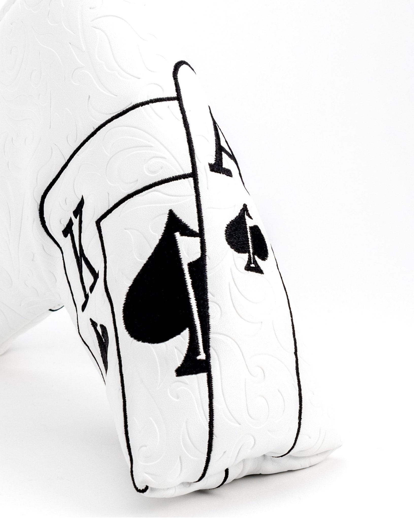 White Out Ace of Spades - Blade Putter Cover - Pins and Aces