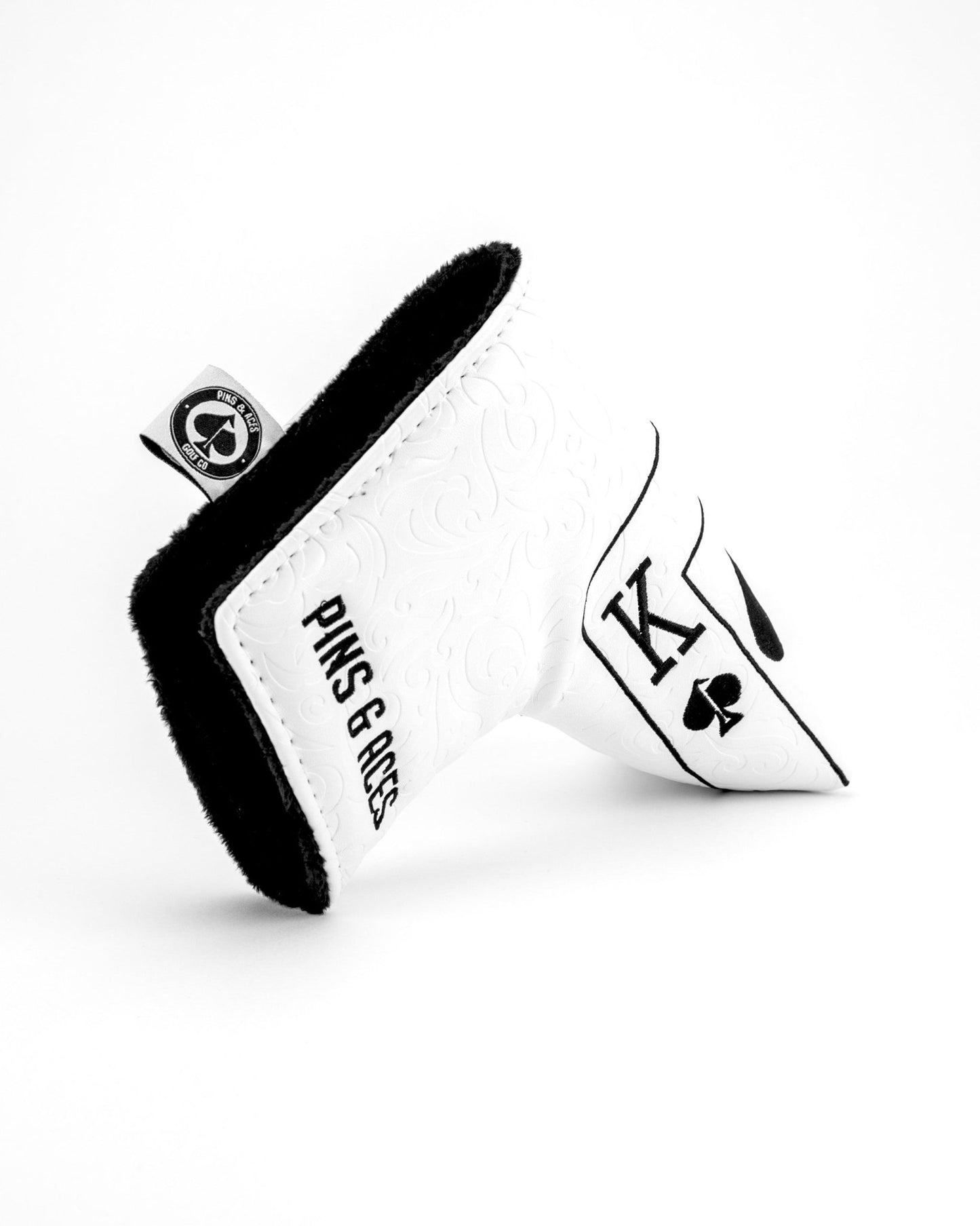 White Out Ace of Spades - Blade Putter Cover - Pins and Aces