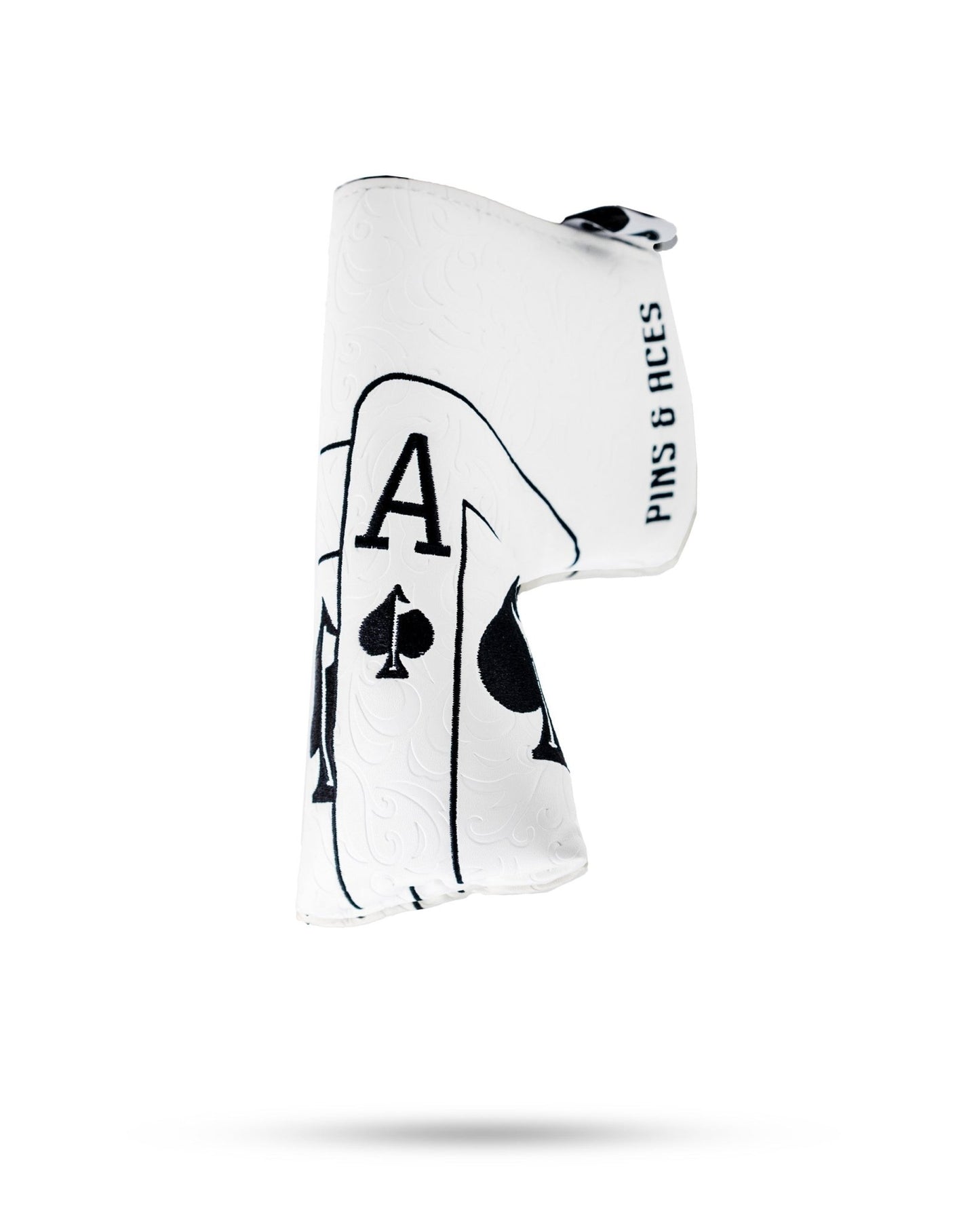 White Out Ace of Spades - Blade Putter Cover - Pins and Aces
