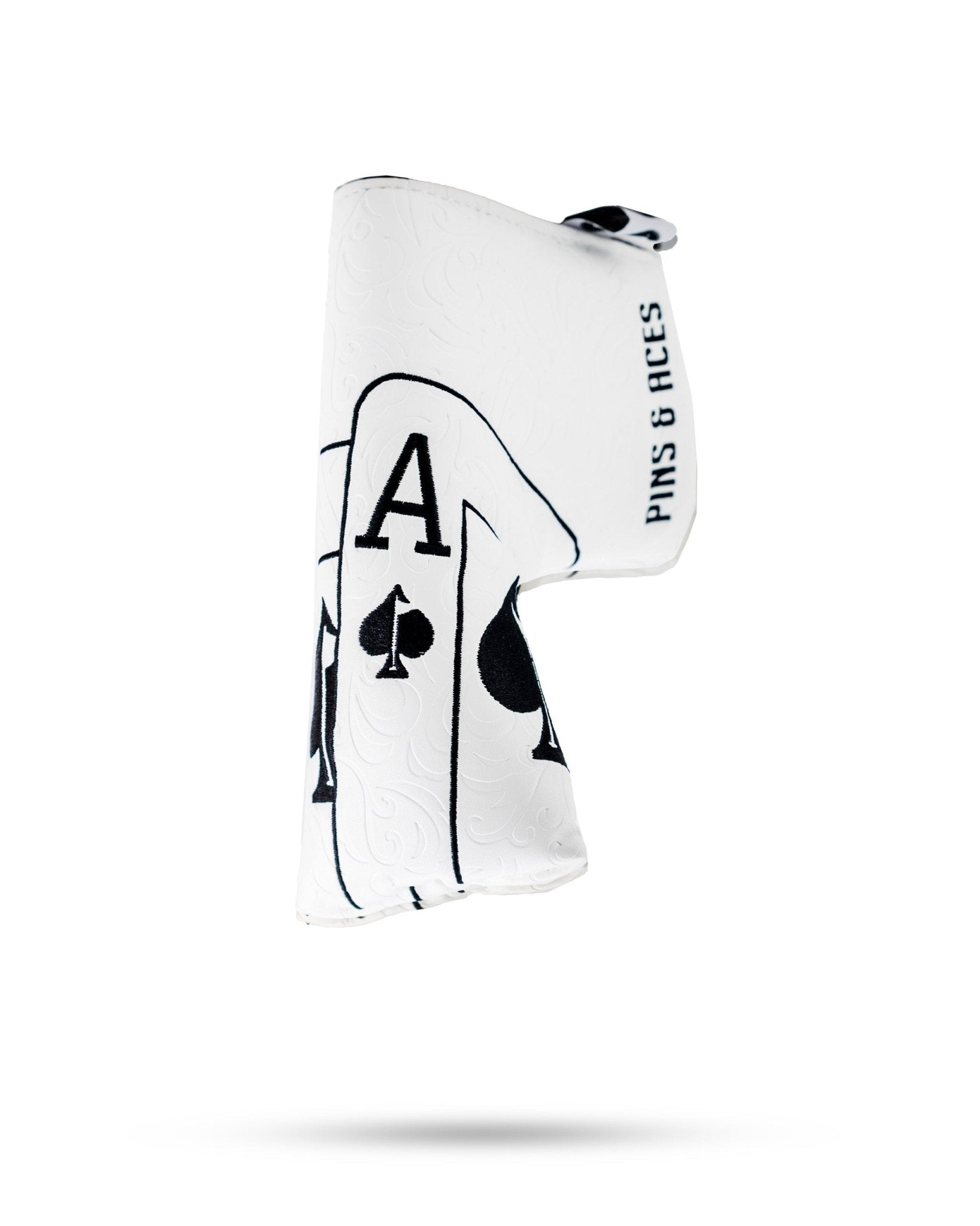 White Out Ace of Spades - Blade Putter Cover - Pins and Aces