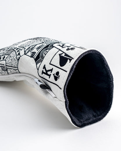 White Out King of Spades - Driver Cover - Pins and Aces