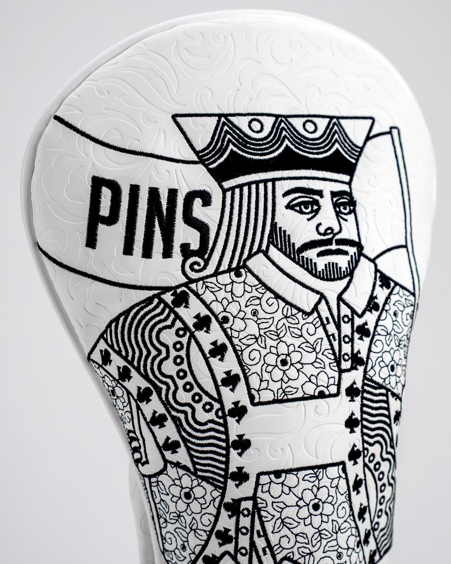 White Out King of Spades - Driver Cover - Pins and Aces