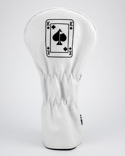 White Out King of Spades - Driver Cover - Pins and Aces