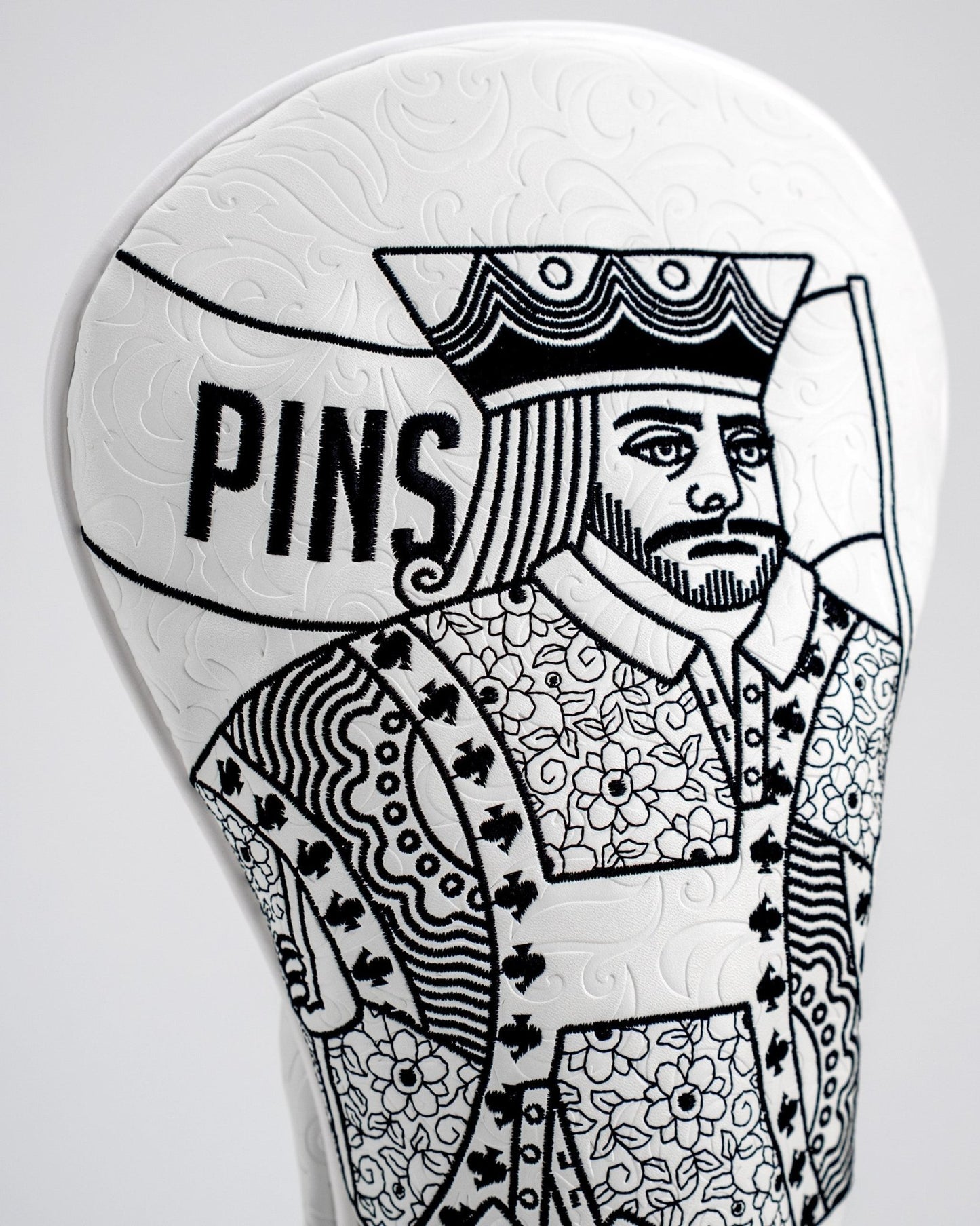 White Out King of Spades - Driver Cover - Pins and Aces