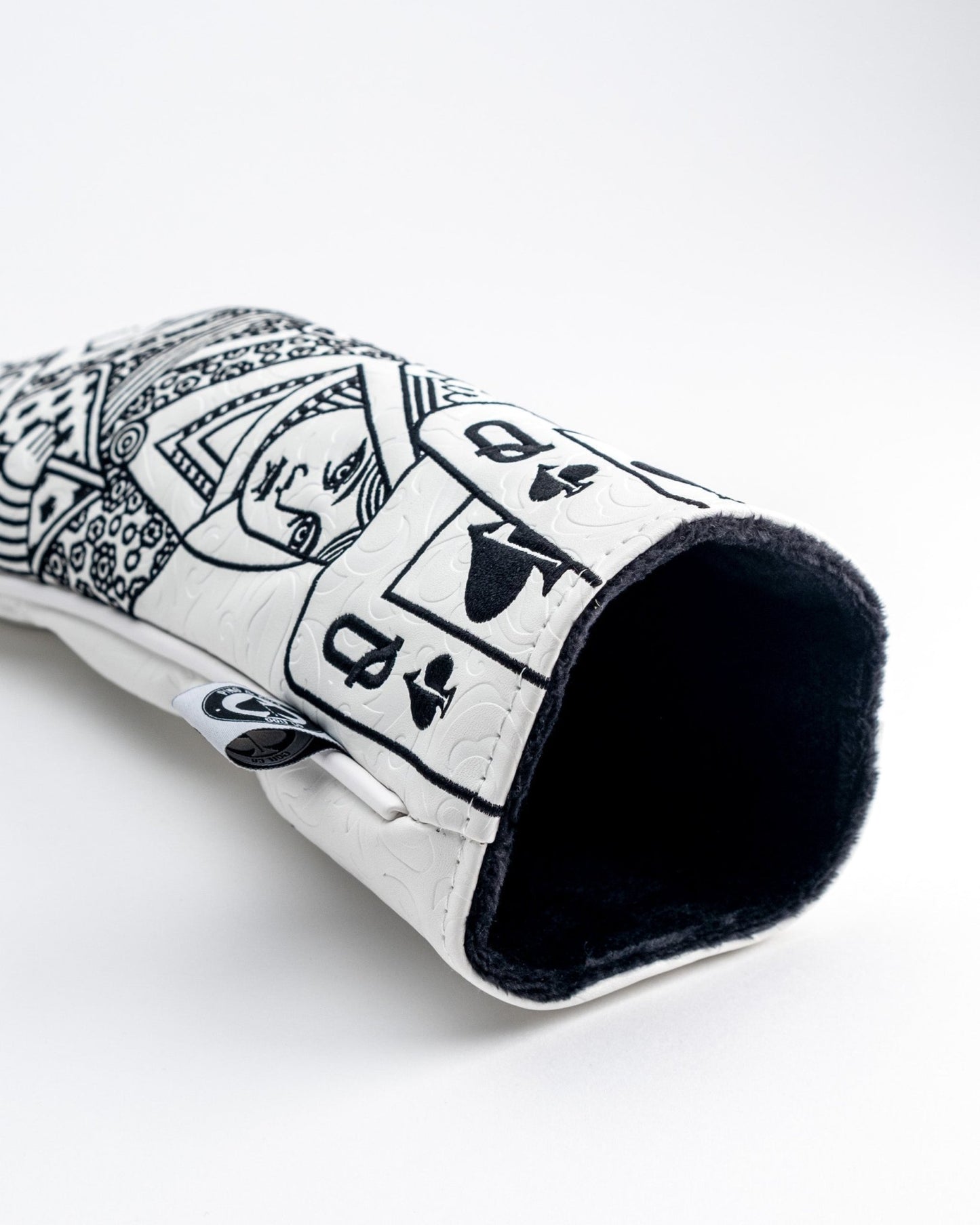 White Out Queen of Spades - Fairway Cover - Pins and Aces