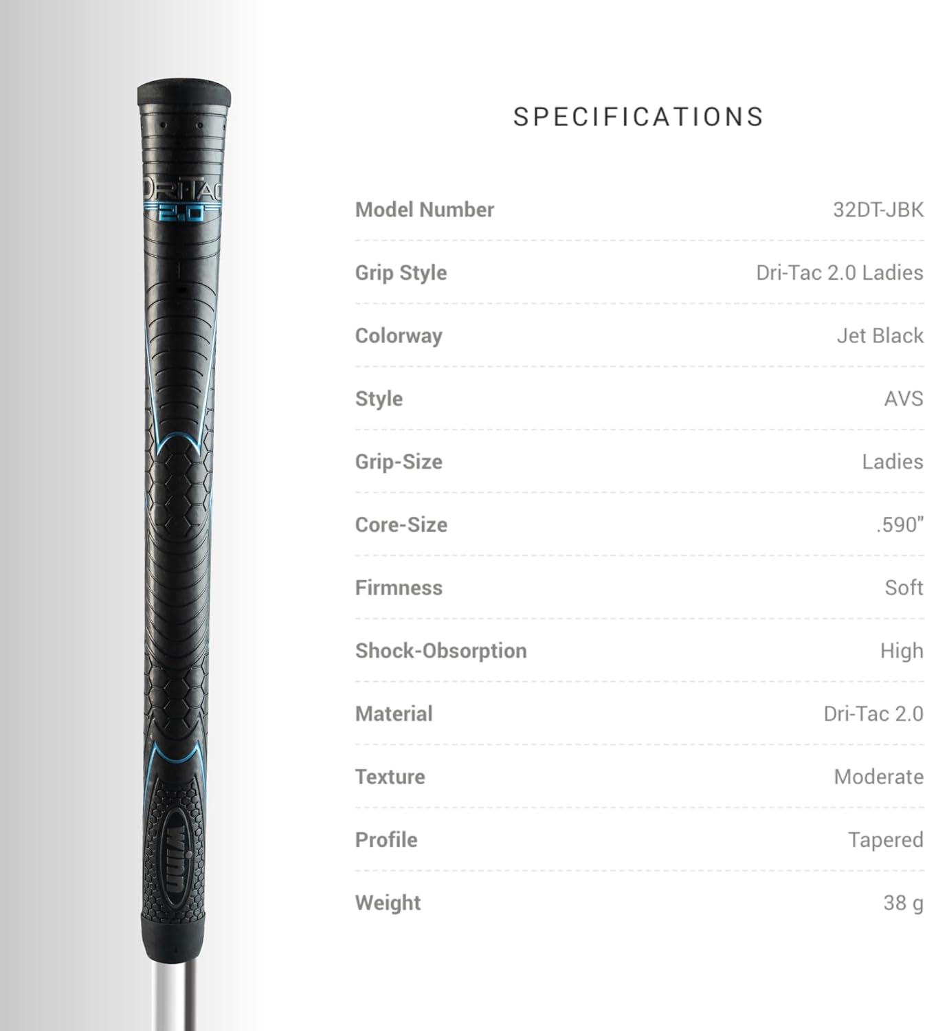 WINN DRI - TAC 2.0 LADIES Golf Grip - Winn