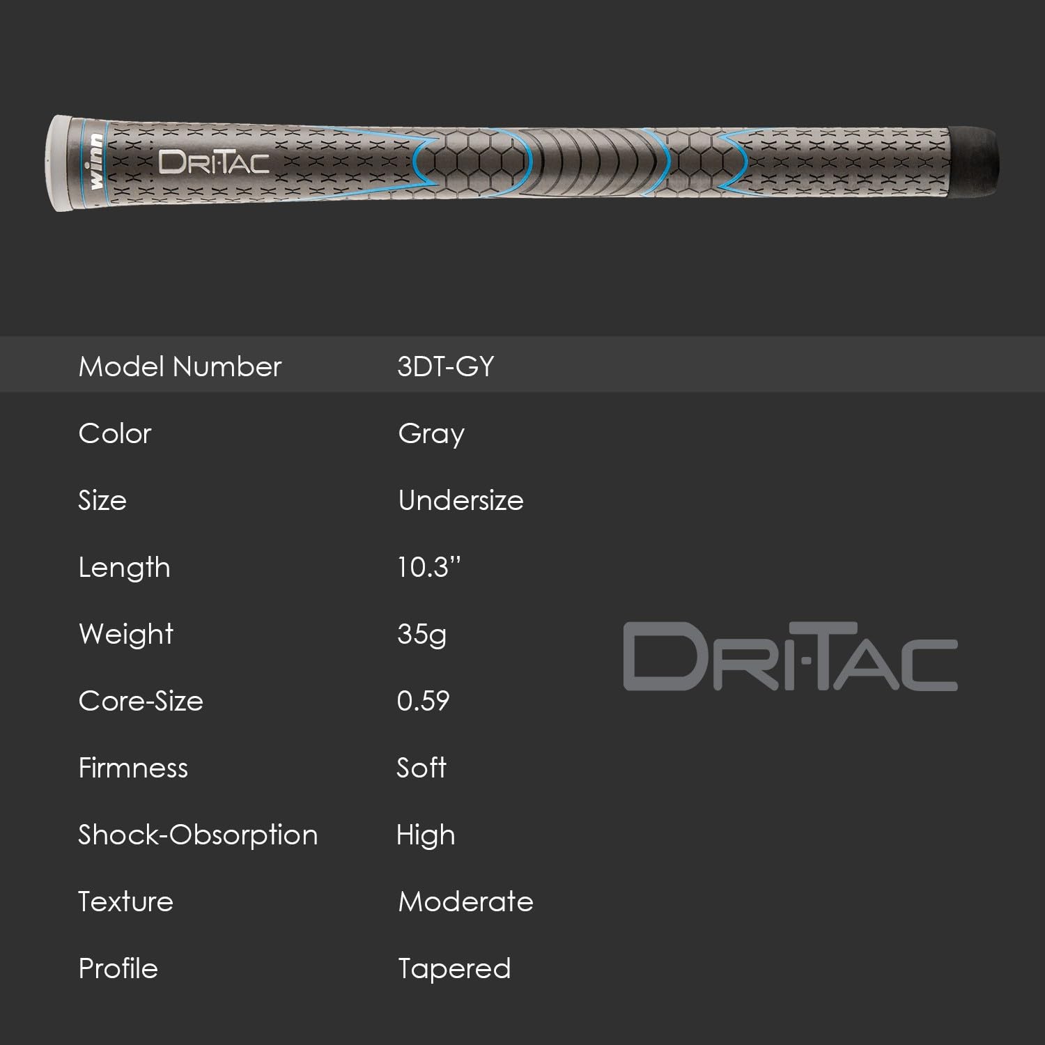 Winn Dri - Tac 9 Piece Golf Grip Bundle - Winn
