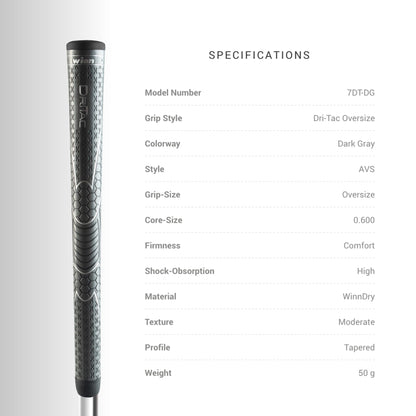 Winn Dri - Tac 9 Piece Golf Grip Bundle - Winn
