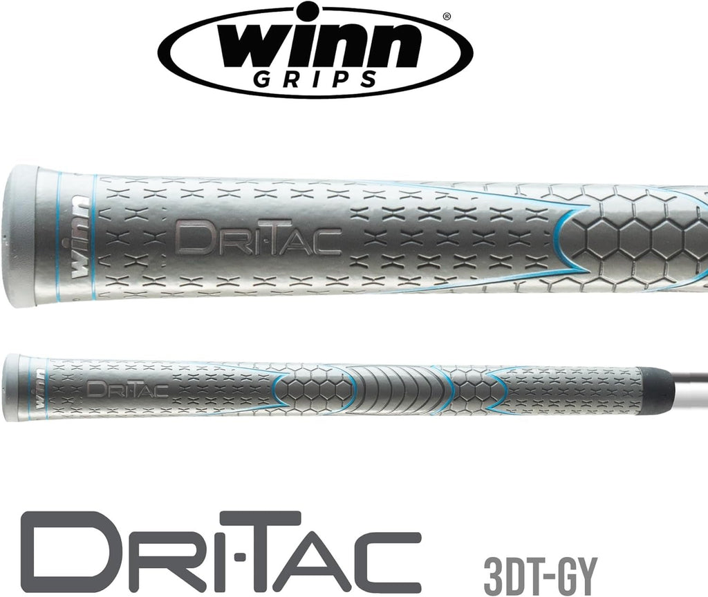 WINN DRI-TAC LADIES Golf Grip, Non-Slip & Cushioned Comfort, Moisture-Wicking & Shock Absorption, AVS Technology, Hand Alignment & Lighter Grip Pressure, Tacky in All Weather, Ideal for Female Golfers - -